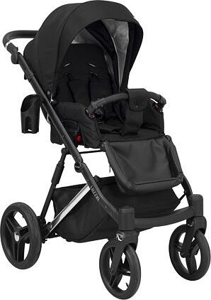 Kočárek Kunert Lazzio Premium dvojkombinace stříbrný rám černý + zigzag - obrázek 3