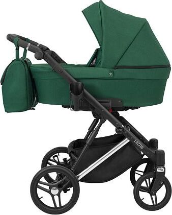 Kočárek Kunert Lazzio Premium dvojkombinace stříbrný rám zelený - obrázek 1