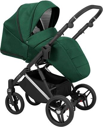 Kočárek Kunert Lazzio Premium dvojkombinace stříbrný rám zelený - obrázek 4