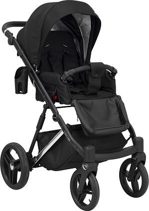 Kočárek Kunert Lazzio Premium dvojkombinace stříbrný rám černý + bordó - obrázek 3