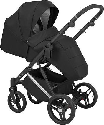 Kočárek Kunert Lazzio Premium dvojkombinace stříbrný rám černý + bordó - obrázek 4