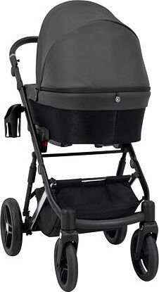 Kočárek Kunert Lazzio Premium dvojkombinace stříbrný rám černý + bordó - obrázek 7
