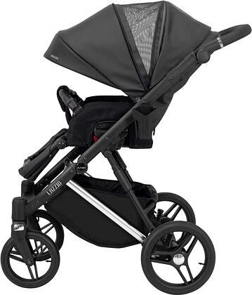 Kočárek Kunert Lazzio Premium dvojkombinace stříbrný rám černý + bordó - obrázek 15