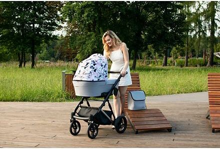 Kočárek Kunert Lazzio Premium dvojkombinace stříbrný rám černý + bordó - obrázek 28