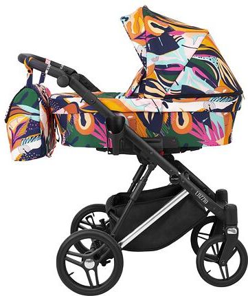 Kočárek Kunert Lazzio Premium trojkombinace stříbrný rám barevný - obrázek 1