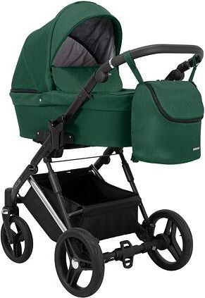 Kočárek Kunert Lazzio Premium trojkombinace stříbrný rám zelený - obrázek 2
