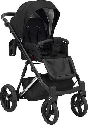 Kočárek Kunert Lazzio Premium trojkombinace stříbrný rám černý + bordó - obrázek 3
