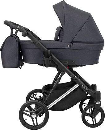Kočárek Kunert Lazzio Premium trojkombinace stříbrný rám antracitový - obrázek 1