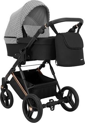 Kočárek Kunert Lazzio Premium dvojkombinace cooper rám černý + zigzag - obrázek 2