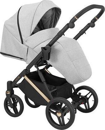Kočárek Kunert Lazzio Premium dvojkombinace cooper rám šedý s květy - obrázek 4