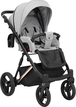 Kočárek Kunert Lazzio Premium trojkombinace cooper rám šedý s květy - obrázek 3