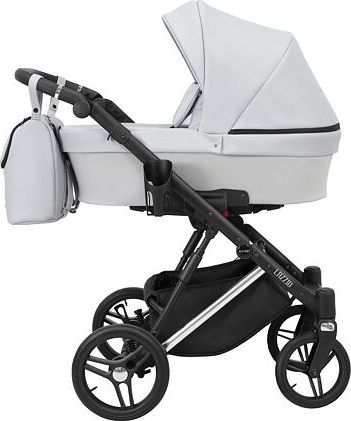 Kočárek Kunert Lazzio Eco Premium dvojkombinace stříbrný rám popelavý - obrázek 1