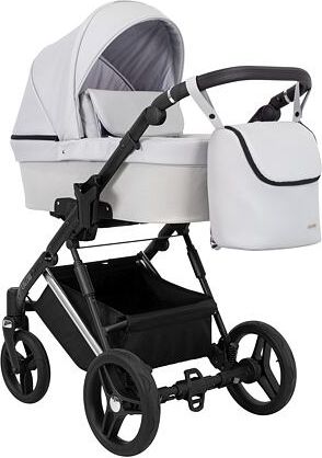 Kočárek Kunert Lazzio Eco Premium dvojkombinace stříbrný rám popelavý - obrázek 2
