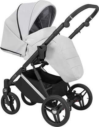 Kočárek Kunert Lazzio Eco Premium dvojkombinace stříbrný rám popelavý - obrázek 4