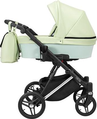 Kočárek Kunert Lazzio Eco Premium dvojkombinace stříbrný rám mátový - obrázek 1