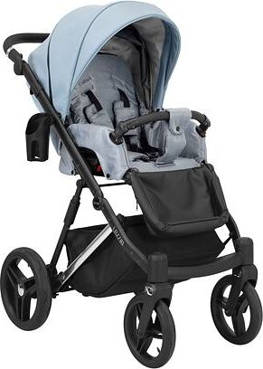 Kočárek Kunert Lazzio Eco Premium dvojkombinace stříbrný rám modrý - obrázek 3