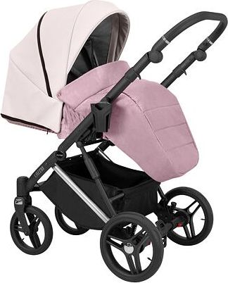 Kočárek Kunert Lazzio Eco Premium dvojkombinace stříbrný rám růžový - obrázek 4