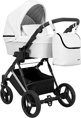 Kočárek Kunert Lazzio Eco Premium dvojkombinace stříbrný rám bílý - obrázek 2