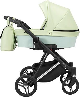 Kočárek Kunert Lazzio Eco Premium trojkombinace stříbrný rám mátový - obrázek 1