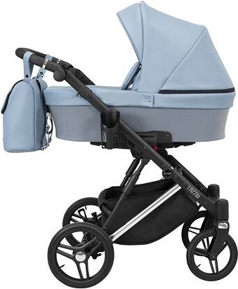 Kočárek Kunert Lazzio Eco Premium trojkombinace stříbrný rám modrý - obrázek 1