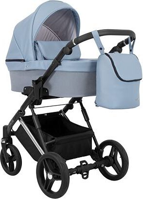 Kočárek Kunert Lazzio Eco Premium trojkombinace stříbrný rám modrý - obrázek 2