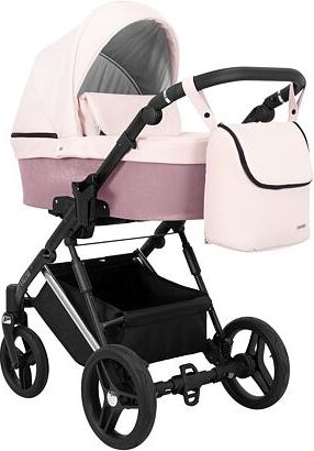 Kočárek Kunert Lazzio Eco Premium trojkombinace stříbrný rám růžový - obrázek 2