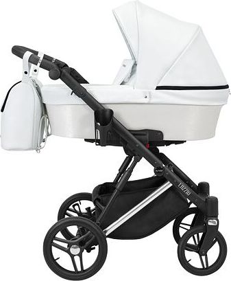 Kočárek Kunert Lazzio Eco Premium trojkombinace stříbrný rám bílý - obrázek 1