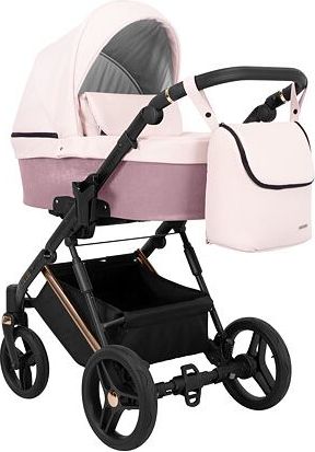 Kočárek Kunert Lazzio Eco Premium dvojkombinace cooper rám růžový - obrázek 2