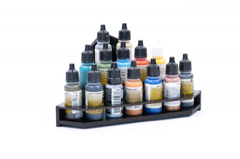 Kraken Wargames Black Paint Rack: Endstück Farbregal (Dropper) - obrázek 1