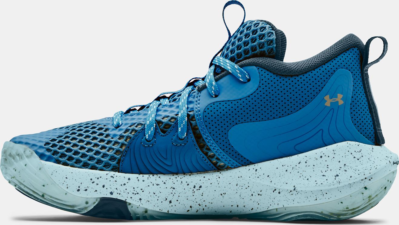 Under Armour Embiid 1 Basketball Tenisky dětské Modrá - 39 - obrázek 2
