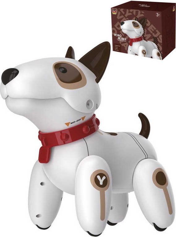 RC Robo pejsek 22cm na vysílačku tančí zpívá na baterie Světlo Zvuk plast - obrázek 1