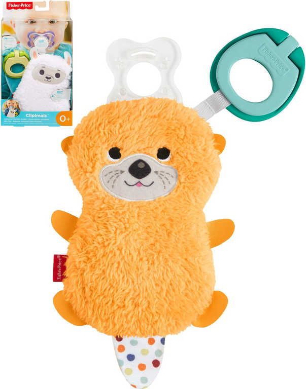 FISHER PRICE PLYŠ Baby klip na dudlík pro miminko 2 druhy *PLYŠOVÉ HRAČKY* - obrázek 1