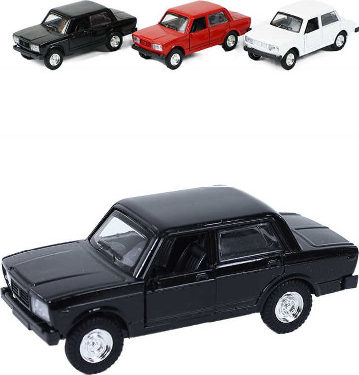 Auto Lada retro model 12cm zpětný chod na baterie Světlo Zvuk 3 barvy kov - obrázek 2