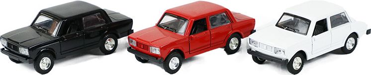 Auto Lada retro model 12cm zpětný chod na baterie Světlo Zvuk 3 barvy kov - obrázek 4