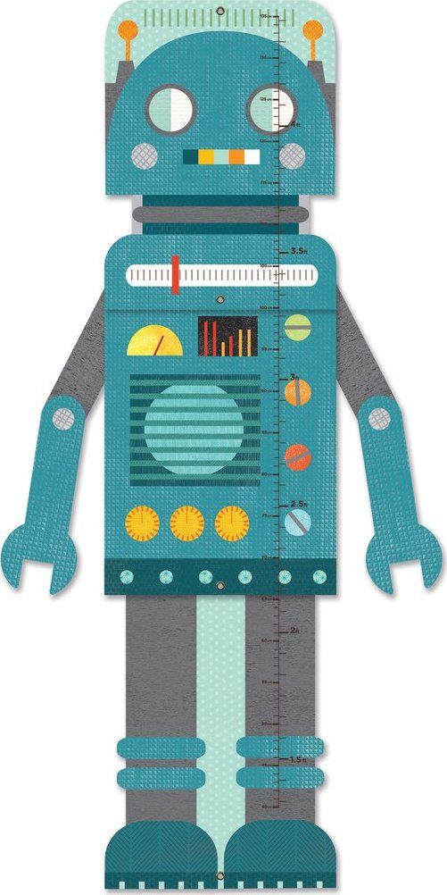 Petitcollage rostoucí metr modrý robot - obrázek 1