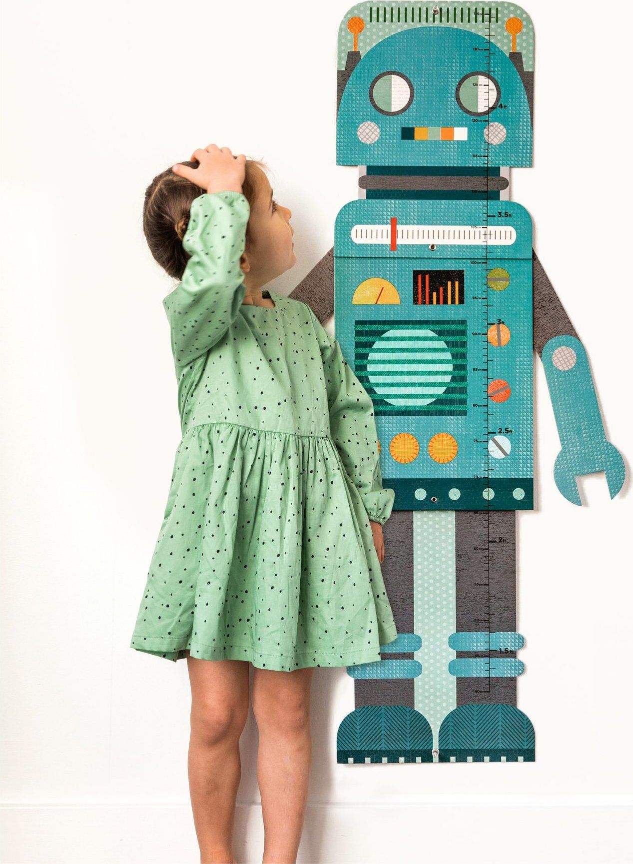 Petitcollage rostoucí metr modrý robot - obrázek 3
