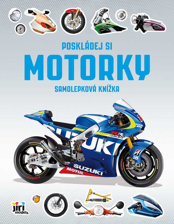 JIRI MODELS Poskládej si motorky samolepková knížka - obrázek 1