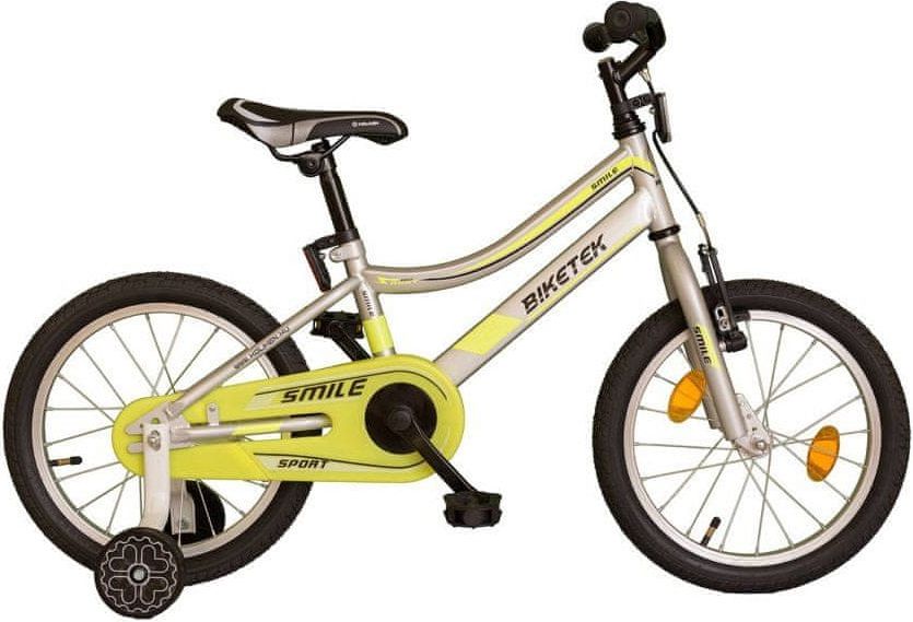 HolidaySport Dětské kolo Koliken Biketek Smile stříbrná 16 - obrázek 1