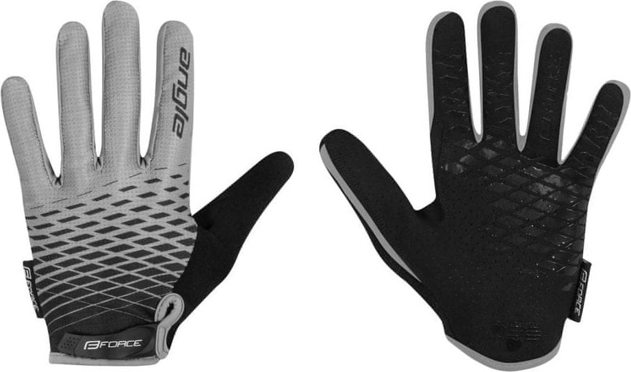 Force rukavice MTB ANGLE letní, šedo-černé L - obrázek 1