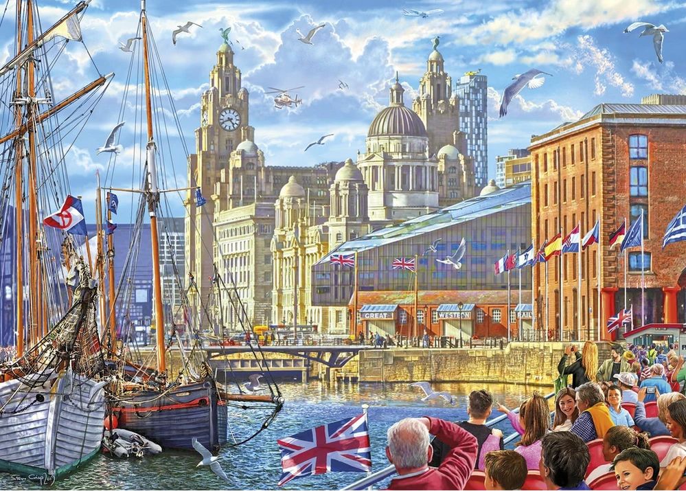 Gibsons Puzzle Albert Dock, Liverpool 1000 dílků - obrázek 1
