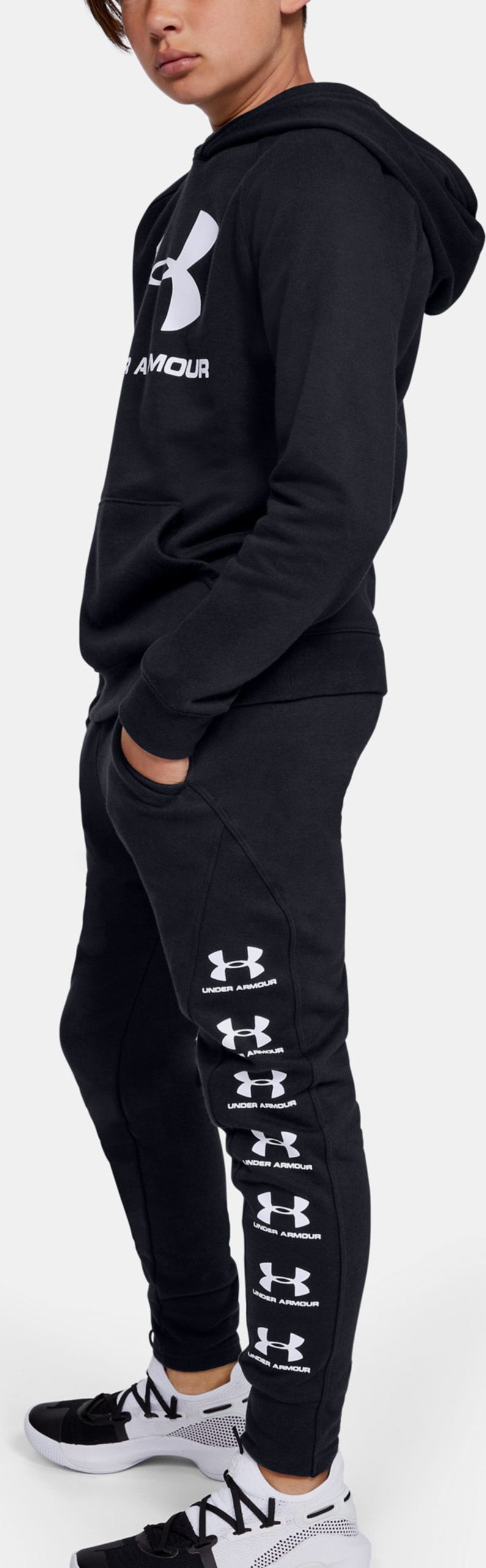 Černé klučičí tepláky Rival Under Armour - 128 - obrázek 6
