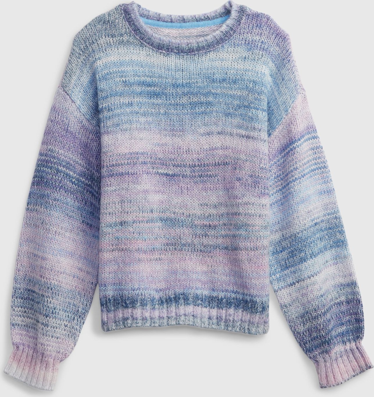 Modrý holčičí svetr pletený melír GAP - 98-110 - obrázek 1