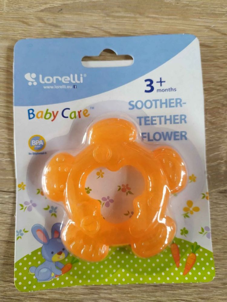 Lorelli Silikonové kousátko Flower Orange 2021 - obrázek 2