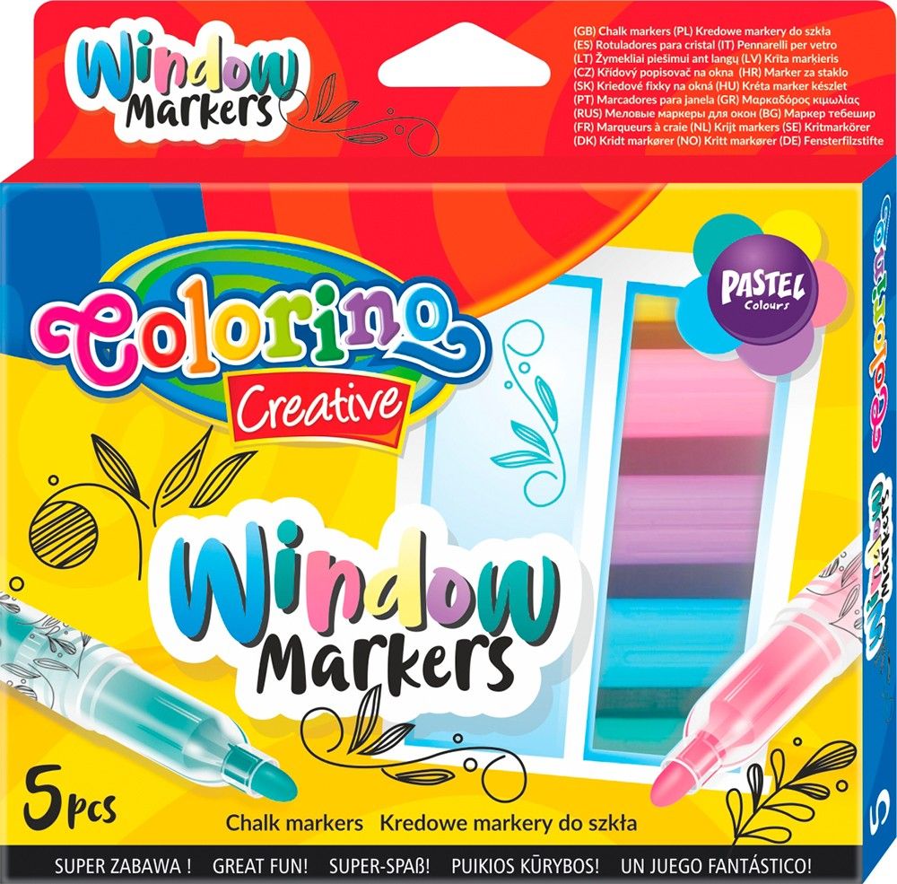 Colorino Popisovače na sklo křídové - obrázek 1