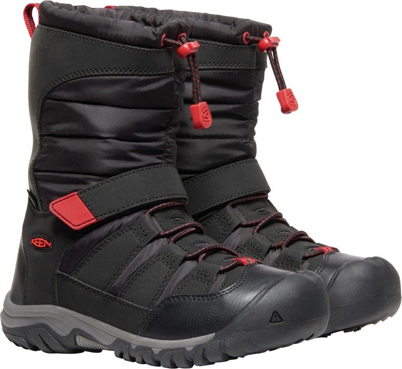 KEEN WINTERPORT NEO DT WP Y black/red carpet velikost: US1 -32/33 EU - obrázek 1