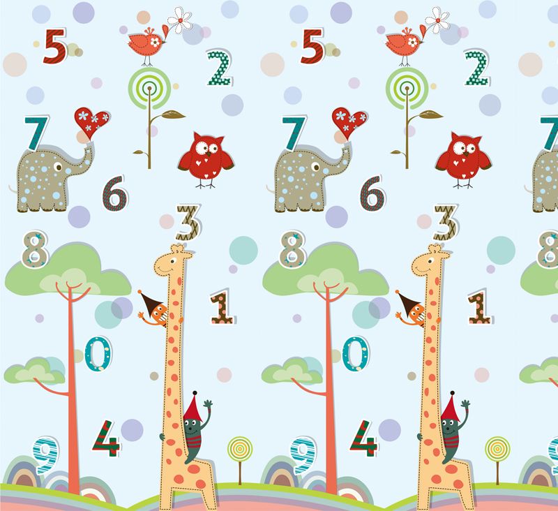 PETITE&MARS Podložka na hraní Joy Max 180x150x1,5 cm Giraffe - obrázek 1