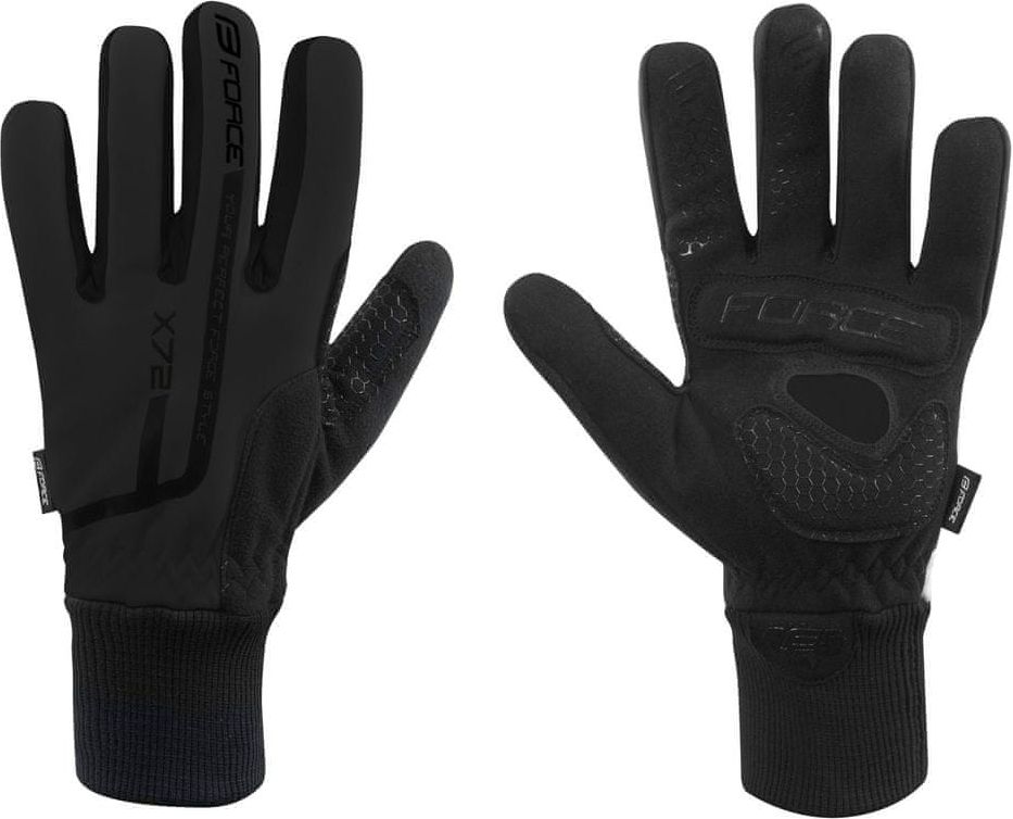 Force rukavice zimní X72, černé 3XL - obrázek 1