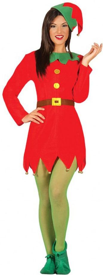 Guirca Dámský Kostým ''Vánoční Elfka'' - červená - (M) - obrázek 1