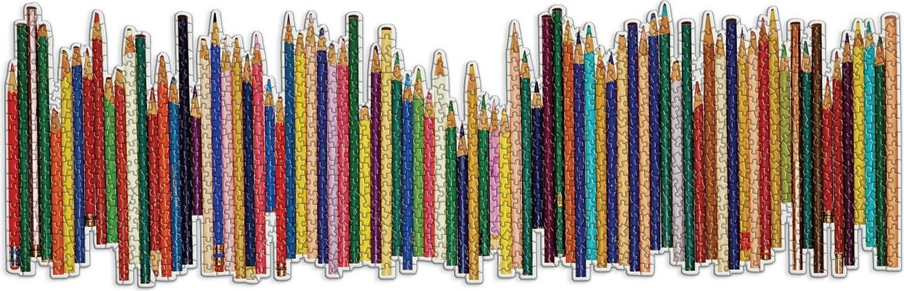 Galison Puzzle Barevné pastelky 1000 dílků - obrázek 2