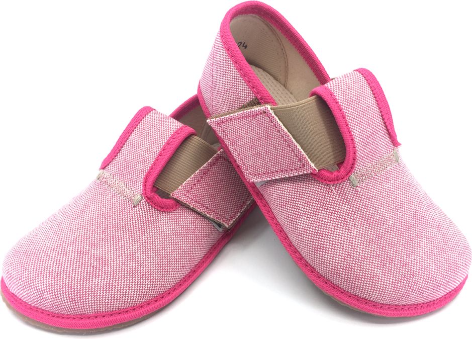 Barefoot bačkory Pegres BF01 růžové Velikost: 20 - obrázek 1